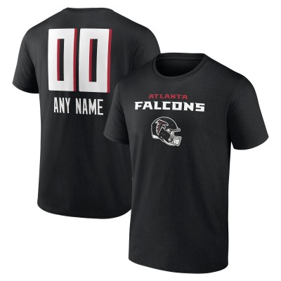 Футболка Atlanta Falcons Personalized Name & Number Team Wordmark - Black