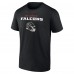 Футболка Atlanta Falcons Personalized Name & Number Team Wordmark - Black