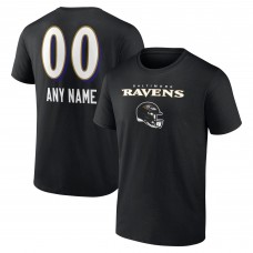 Именная футболка Baltimore Ravens Name & Number Team Wordmark - Black