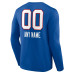 Именная футболка с длинным рукавом Buffalo Bills Royal Name & Number Team Wordmark
