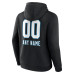 Именная толстовка Carolina Panthers Black Name & Number Team Wordmark