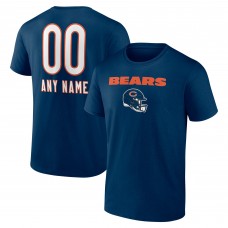Футболка Chicago Bears Navy Personalized Name & Number Team Wordmark Футболка Chicago Bears Navy Personalized Name & Number Team Wordmark