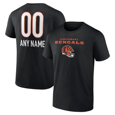 Футболка Cincinnati Bengals Personalized Name & Number Team Wordmark - Black