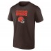 Футболка Cleveland Browns Personalized Name & Number Team Wordmark - Brown