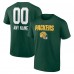 Футболка Green Bay Packers Green Personalized Name & Number Team Wordmark