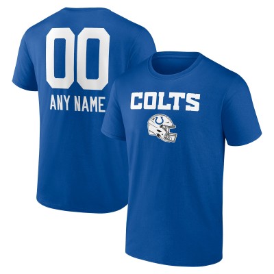 Футболка Indianapolis Colts Personalized Name & Number Team Wordmark - Royal