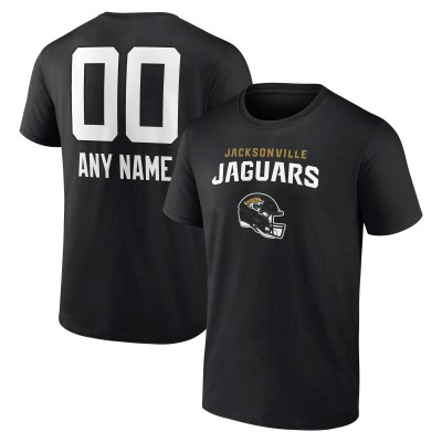 Футболка Jacksonville Jaguars Personalized Name & Number Team Wordmark - Black