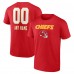 Именная футболка Kansas City Chiefs Name & Number Team Wordmark - Red