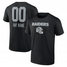 Футболка Las Vegas Raiders Personalized Name & Number Team Wordmark - Black