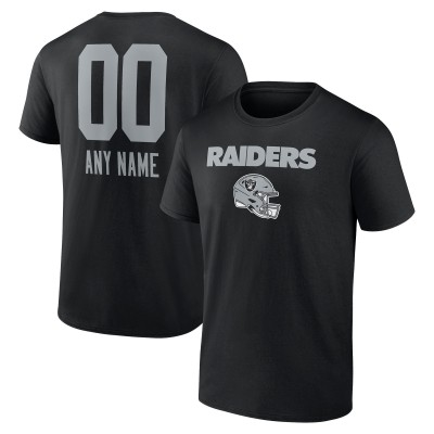 Футболка Las Vegas Raiders Personalized Name & Number Team Wordmark - Black