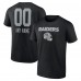 Футболка Las Vegas Raiders Personalized Name & Number Team Wordmark - Black