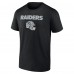 Футболка Las Vegas Raiders Personalized Name & Number Team Wordmark - Black