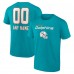 Футболка Miami Dolphins Personalized Name & Number Team Wordmark - Aqua