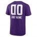 Футболка Minnesota Vikings Personalized Name & Number Team Wordmark - Purple