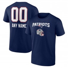 Именная футболка New England Patriots Name & Number Team Wordmark - Navy