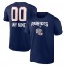 Именная футболка New England Patriots Name & Number Team Wordmark - Navy