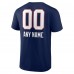 Именная футболка New England Patriots Name & Number Team Wordmark - Navy