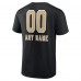Футболка New Orleans Saints Personalized Name & Number Team Wordmark - Black