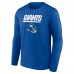 Футболка с длинным рукавом New York Giants Personalized Name & Number Team Wordmark - Royal
