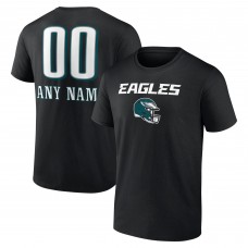 Футболка Philadelphia Eagles Personalized Name & Number Team Wordmark - Black