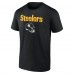 Футболка Pittsburgh Steelers Personalized Name & Number Team Wordmark - Black