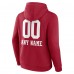 Толстовка San Francisco 49ers Personalized Name & Number Team Wordmark - Scarlet