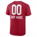 Футболка San Francisco 49ers Personalized Name & Number Team Wordmark - Scarlet