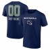 Футболка Seattle Seahawks Personalized Name & Number Team Wordmark - College Navy