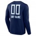 Футболка с длинным рукавом Tennessee Titans Personalized Name & Number Team Wordmark - Navy