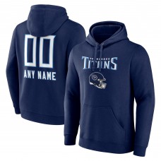 Толстовка Tennessee Titans Personalized Name & Number Team Wordmark - Navy