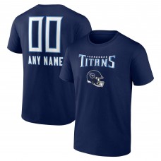 Футболка Tennessee Titans Personalized Name & Number Team Wordmark - Navy