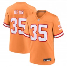 Игровая джерси Jamel Dean Tampa Bay Buccaneers Nike Throwback Game - Orange