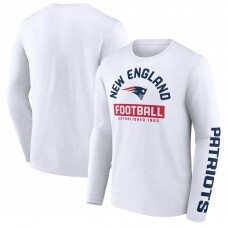 Футболка с длинным рукавом New England Patriots - White