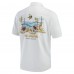 Рубашка с коротким рукавом Minnesota Vikings Tommy Bahama Tide Breaker IslandZone Camp - White