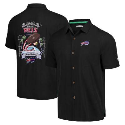 Рубашка с коротким рукавом Buffalo Bills Tommy Bahama Tidal Kickoff Camp - Black