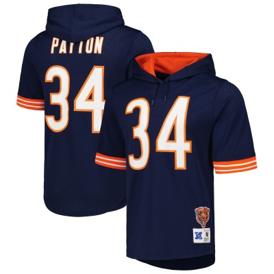 Футболка с капюшоном Walter Payton Chicago Bears Mitchell & Ness Retired Player Name & Number Mesh - Navy