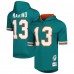 Miami Dolphins Dan Marino Mitchell & Ness Aqua Retired Player Name & Number Mesh Hoodie T-Shirt Miami Dolphins Dan Marino Mitchell & Ness Aqua Retired Player Name & Number Mesh Hoodie T-Shirt