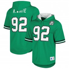 Футболка с капюшоном Reggie White Philadelphia Eagles Mitchell & Ness Retired Player Name & Number Mesh - Kelly Green