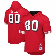 Футболка с капюшоном Jerry Rice San Francisco 49ers Mitchell & Ness Retired Player Name & Number Mesh - Scarlet
