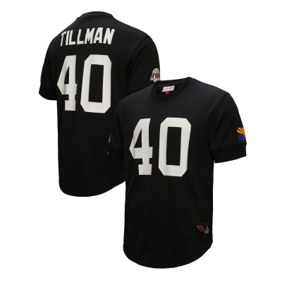 Футболка Pat Tillman Arizona Cardinals Mitchell & Ness Retired Player Name & Number Mesh - Black