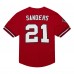 Футболка Deion Sanders Atlanta Falcons Mitchell & Ness Retired Player Name & Number Mesh - Red