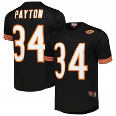Футболка Walter Payton Chicago Bears Mitchell & Ness Retired Player Name & Number Mesh - Black