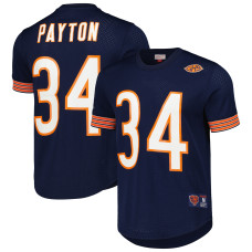 Chicago Bears Walter Payton Mitchell & Ness Navy Retired Name & Number Mesh Top