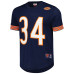 Chicago Bears Walter Payton Mitchell & Ness Navy Retired Name & Number Mesh Top