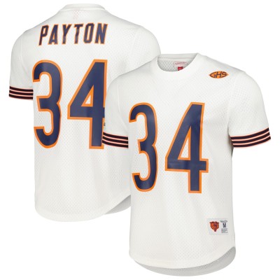 Футболка Walter Payton Chicago Bears Mitchell & Ness Retired Player Name & Number Mesh - White
