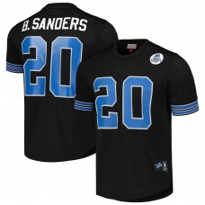 Detroit Lions Barry Sanders Mitchell & Ness Black Retired Player Name & Number Mesh Top