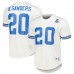 Detroit Lions Barry Sanders Mitchell & Ness White Retired Player Name & Number Mesh Top
