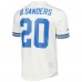 Detroit Lions Barry Sanders Mitchell & Ness White Retired Player Name & Number Mesh Top