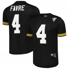 Футболка Brett Favre Green Bay Packers Mitchell & Ness Retired Player Name & Number Mesh - Black