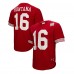 San Francisco 49ers Joe Montana Mitchell & Ness Scarlet Retired Player Name & Number Mesh Top